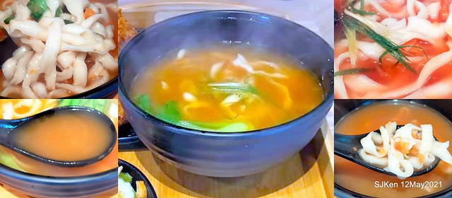 「初面-北投石牌店」(Fried Chicken with Shrimp & tomato soup noodle)， Taipei, Taiwan, SJKen, May 12, 2021