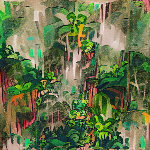 VQGAN-CLIP z+quantize - Rainforest