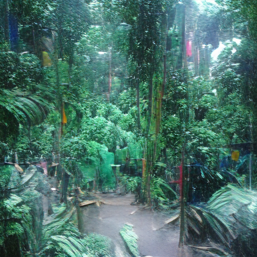 VQGAN-CLIP codebook - Rainforest