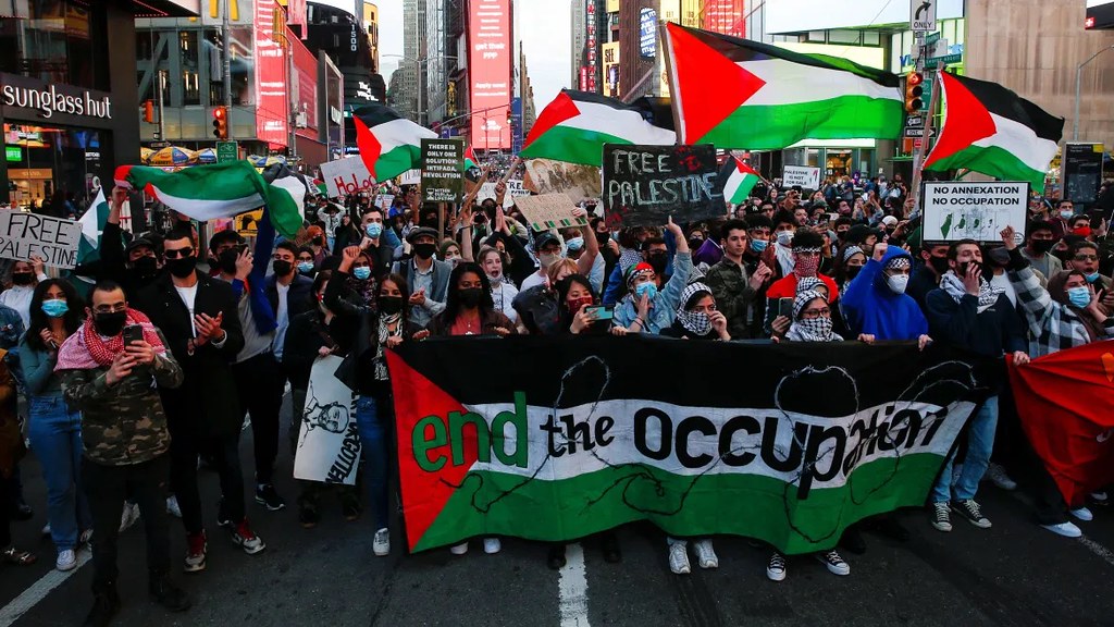 以色列齋戒月一連串攻擊行動，引發世界各地聲援巴勒斯坦人民的集會。（圖片來源：Al Jazeera）