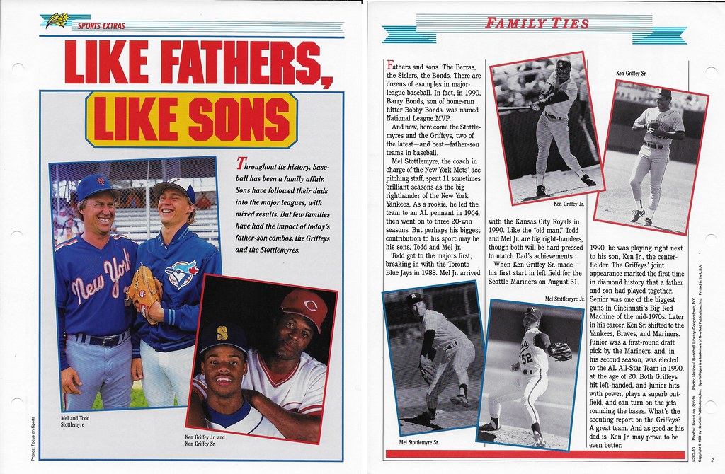 1994 Newfield Sports Pages - Sports Extras - Griffey Jr, Ken