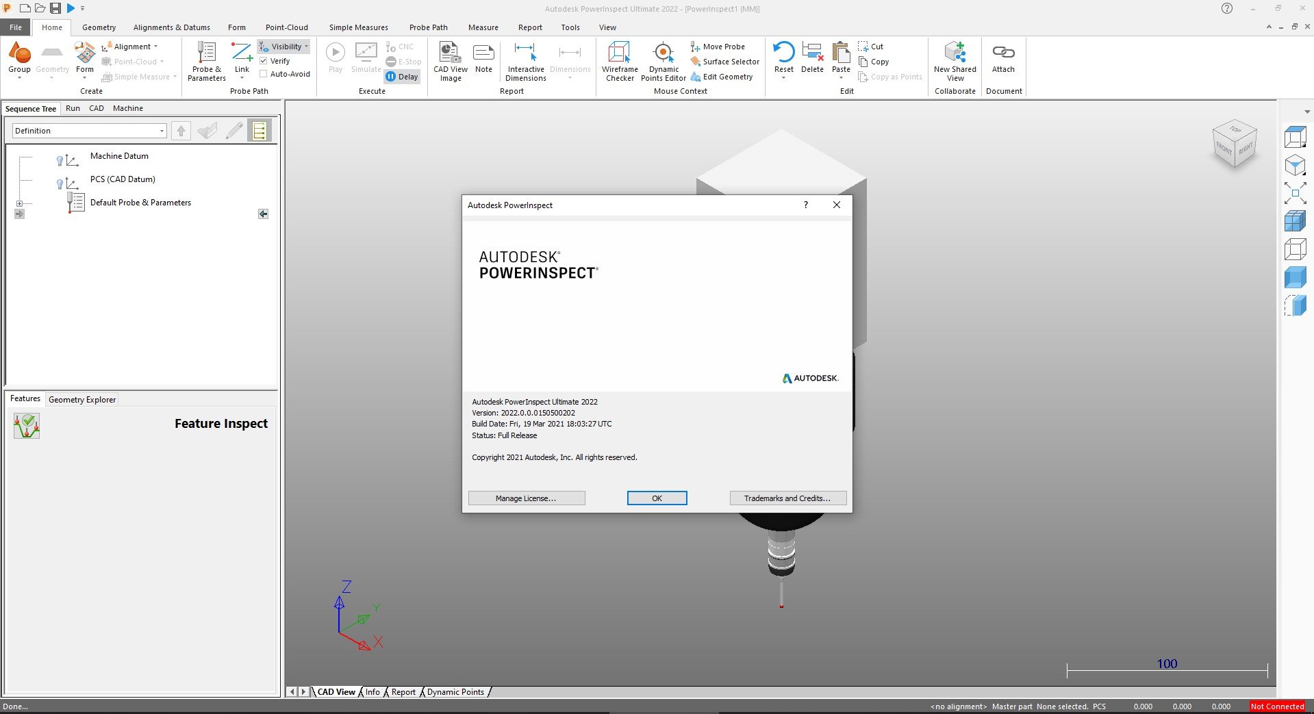 Working with Autodesk PowerInspect Ultimate full license