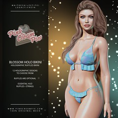 Blossom Holo Ruffled Bikini @ The Saturday Sale 5/15