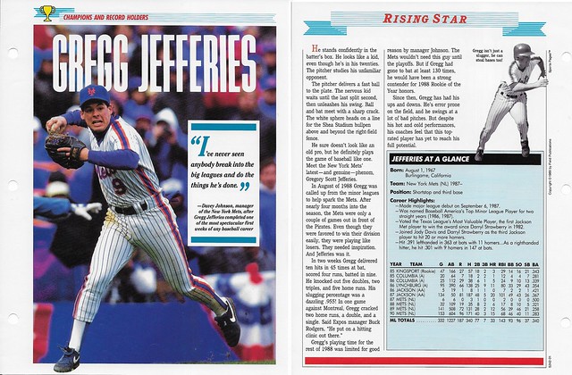 1989-91 Newfield Sports Pages - Champions and Record Holders - Jefferies, Gregg