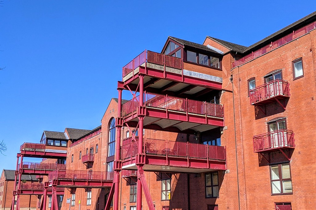 Apartments at a converted warehouse in Preston Docks