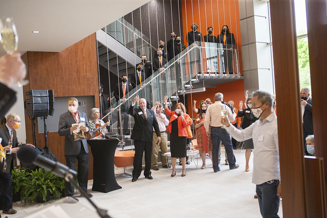 Image Taken at the Dedication of the Michael and Anne Greenwood School of Music, Oklahoma State University Campus, Stillwater, OK Bruce Waterfield/OSU Athletics
