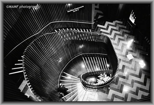 The spiral staircase in the John Lewis building in Leeds 1.