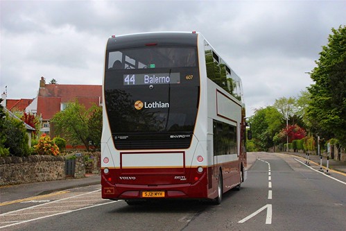 SJ21 MYH ‘Lothian Buses’ No. 607. Volvo B5TL / Alexander Enviro 400MMC /2 on Dennis Basford’s railsroadsrunways.blogspot.co.uk’