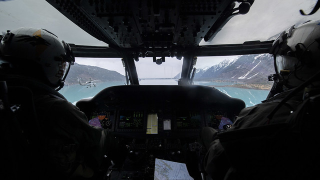 HSM-75 support Northern Edge 2021 over the Gulf of Alaska.