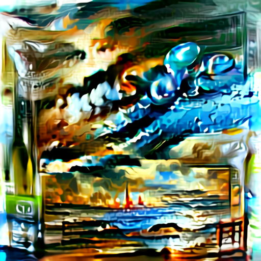 Aleph2Image Delta - Seascape Oil Painting