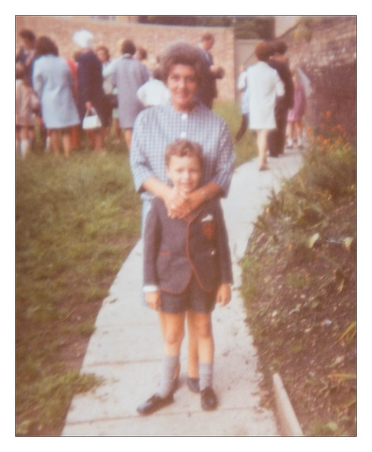 It's my Birthday, one of me and my Mum at my first communion in 1971, St Joseph's Infant School, Leyton, London, England.