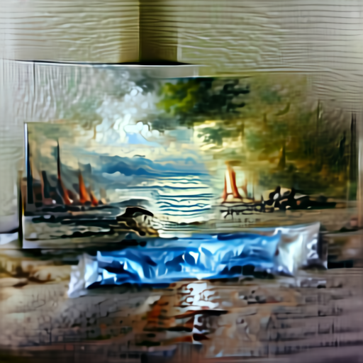 Aleph2Image Delta v2 - Seascape Oil Painting