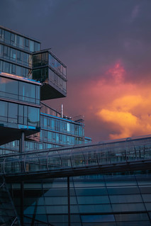 Hannover Office Building at Sunset