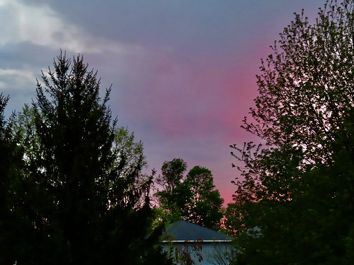 Think Pink by ironmike9, Sky just after sunset.sunset clouds sky