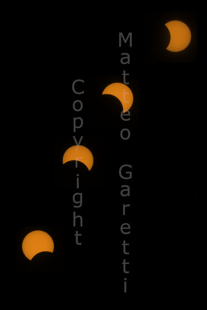 Eclisse di Sole sequenza color