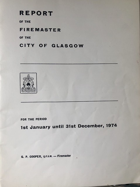 1974 (Final) Annual Report of Glasgow Fire Service