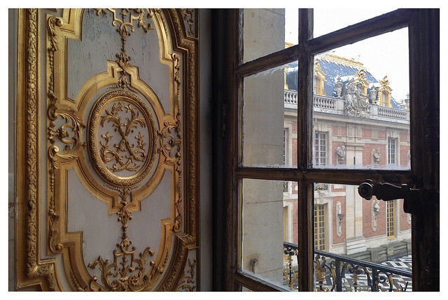 Versailles through a window
