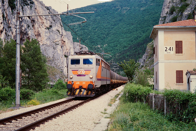 E646 203 winds through the valley up to Savona