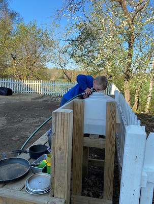 filling the water tank