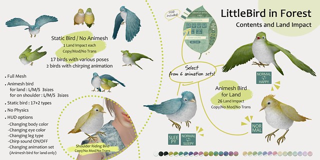 HPMD* LittleBird in Forest - Contents and Land Impact