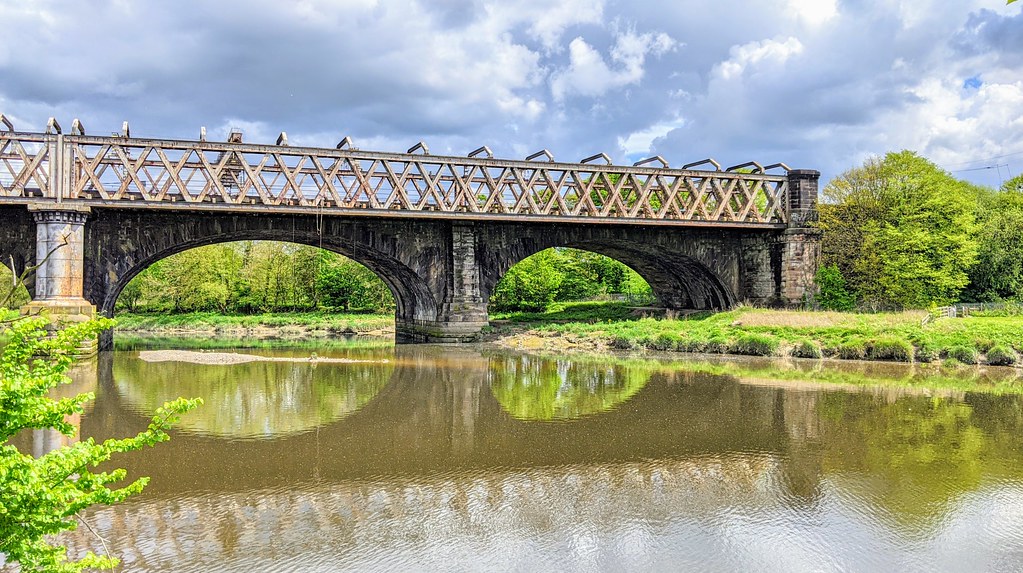Bridge reflections on the Ribble at Preston