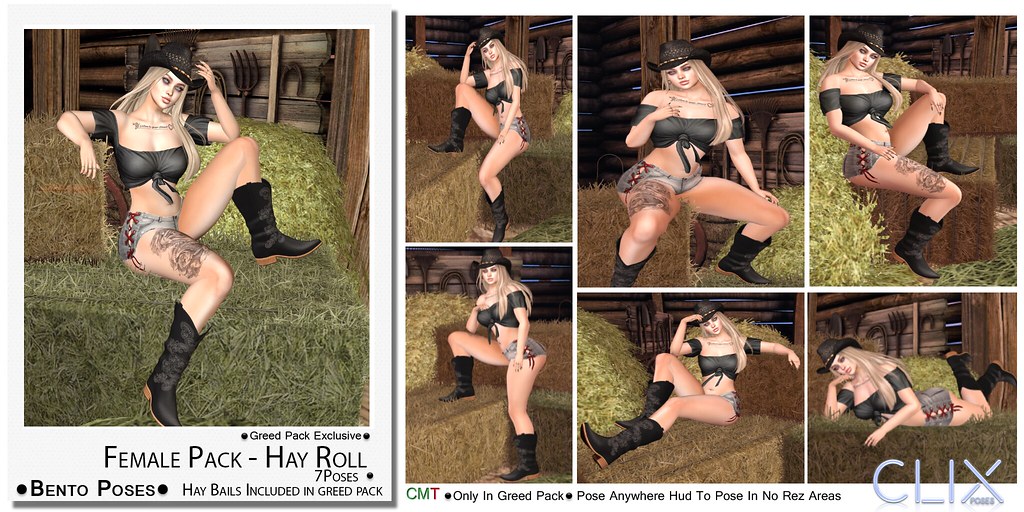 Clix Ad Board Female Hay Roll