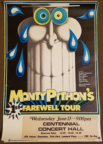 Rare original June 13, 1973 Monty Python Live in Winnipeg … | Flickr