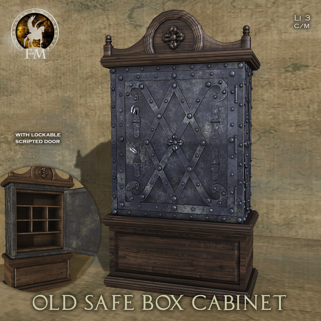 F&M * Old Safe Box Cabinet