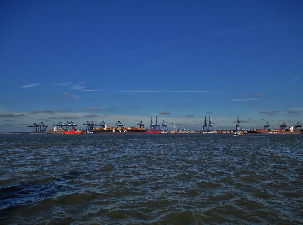 Between Harwich and Felixstowe on The Harbour Ferry