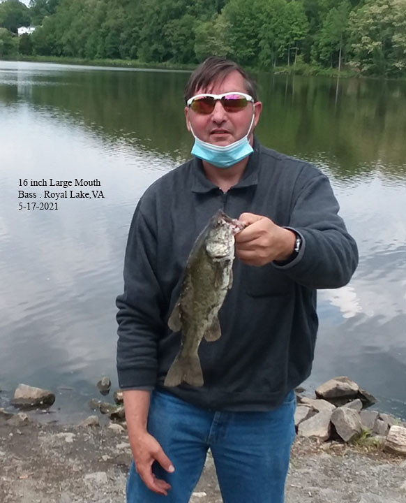 16 inch largemouth bass at Royal Lake in Burke, Va. | Mark Blicharz