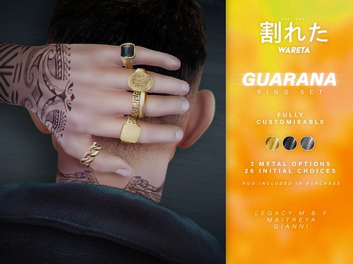 .WARETA. Guarana Ring Set x Men Only Monthly