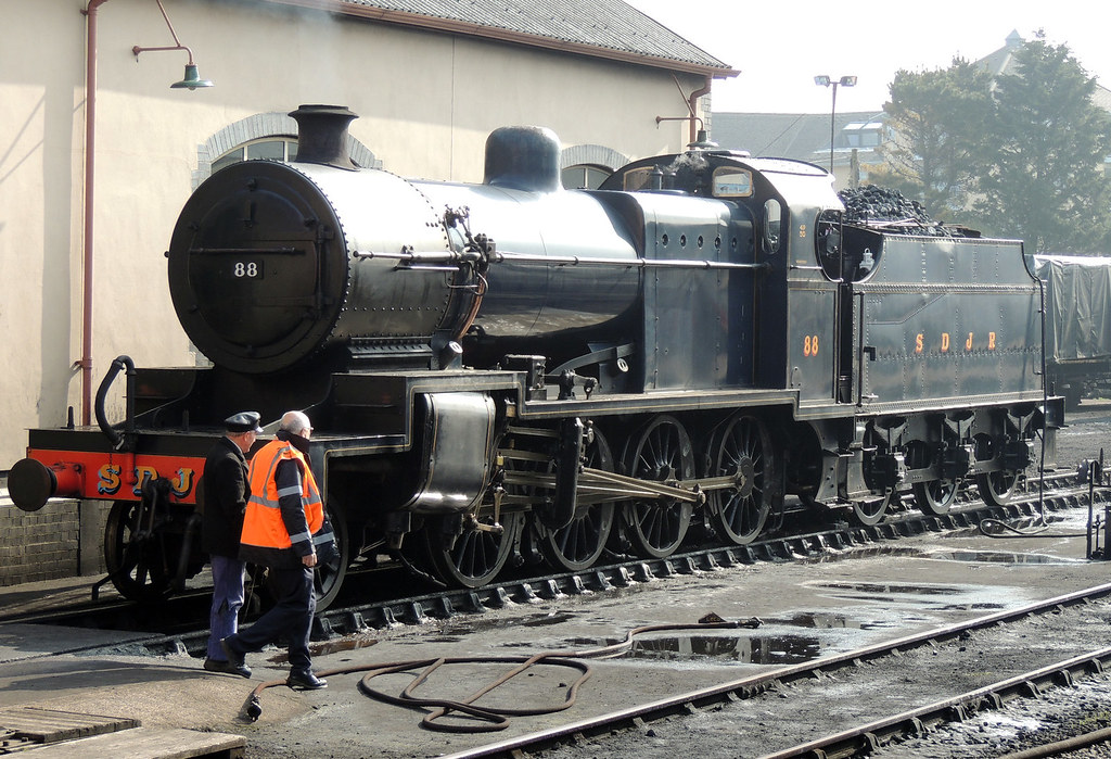 Steam Locomotive 88, Railway Station, Minehead, Somerset 26 March 2014