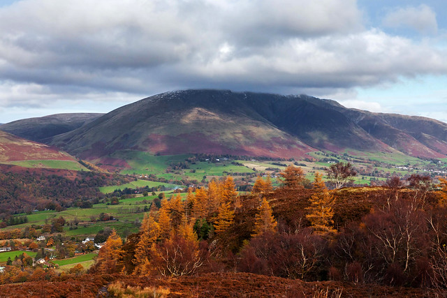 Looking across from Walla Crag to Blencathra