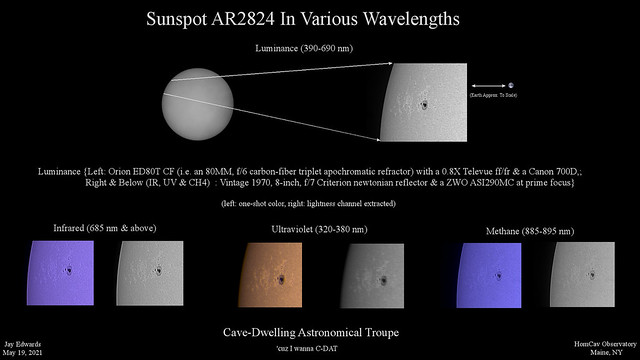 SunSpot_AR2824_20210519_LUM_IR_UV_CH4_Composite_ReSizedDown2HD
