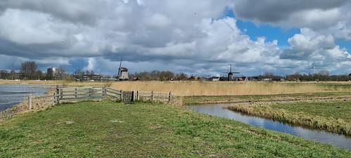 molen mill moulin landscape clouds netherlands northholland alkmaar oudorperpolder