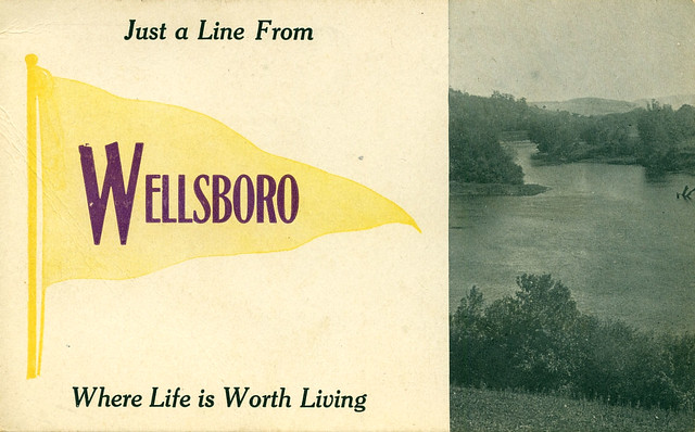 Generic Postcard, circa 1910 - Wellsboro, Indiana