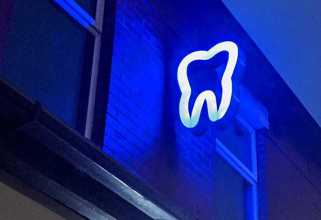 Dentist sign in Ashton, Preston