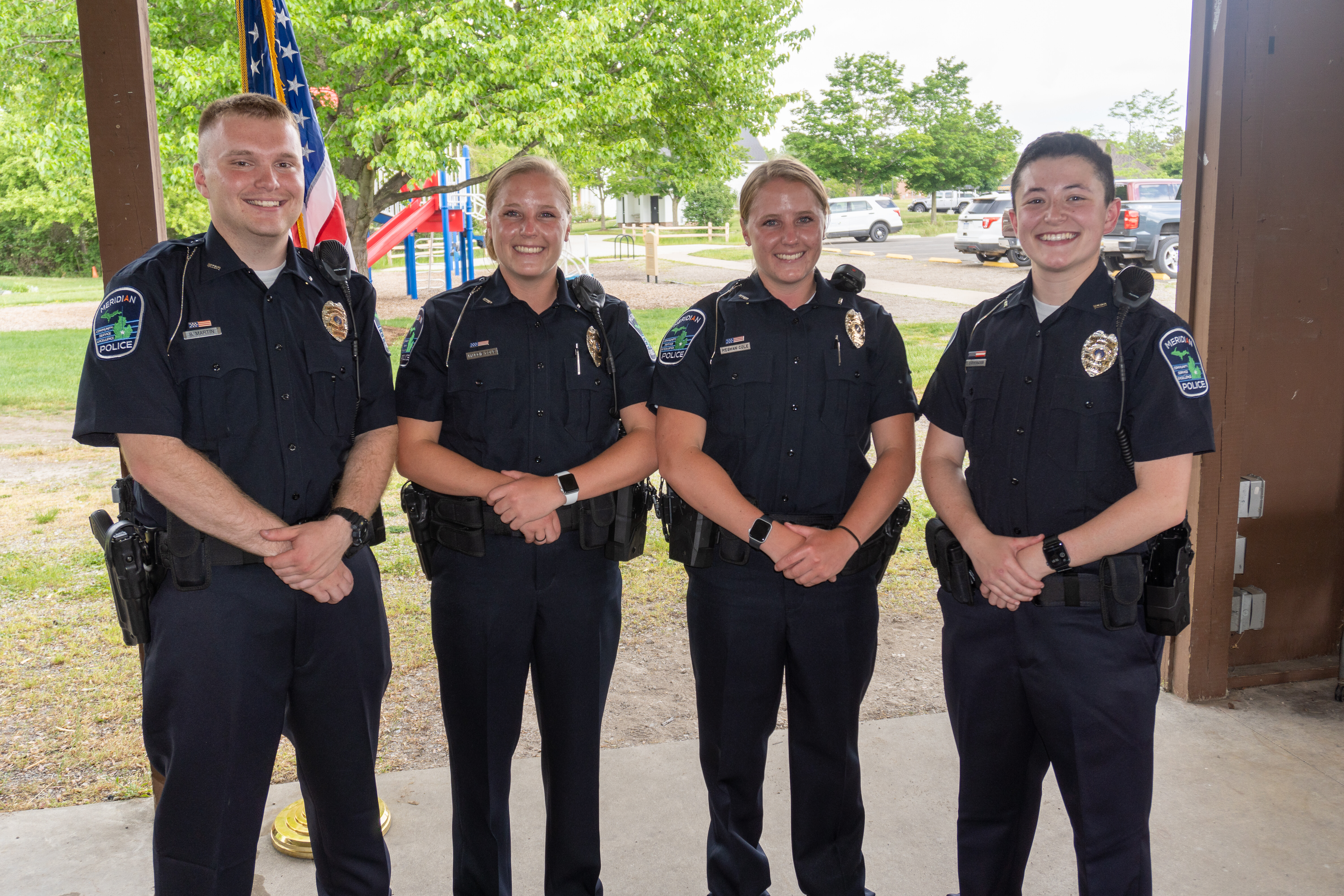 New Full-Time Police Officers Introduced to Meridian Township