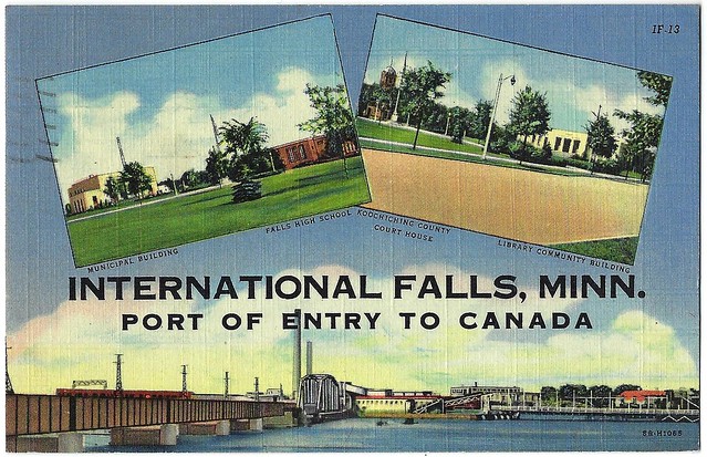 International Falls, Minn. Port of Entry to Canada.