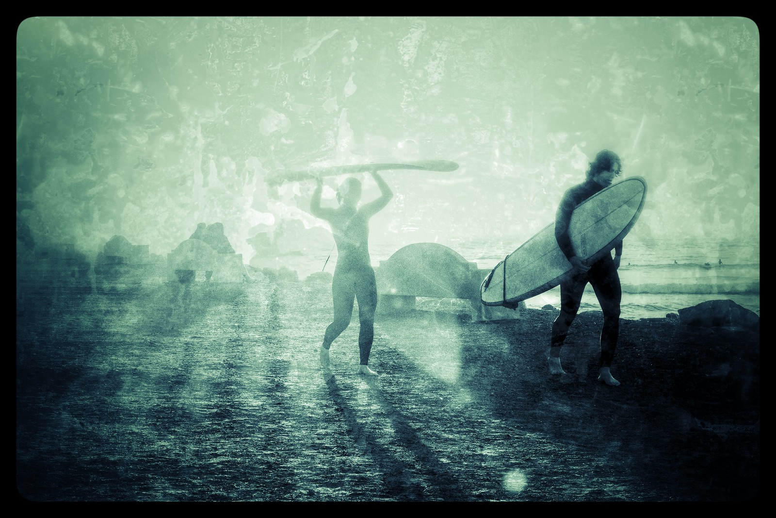 Surfers at The Rock (version)