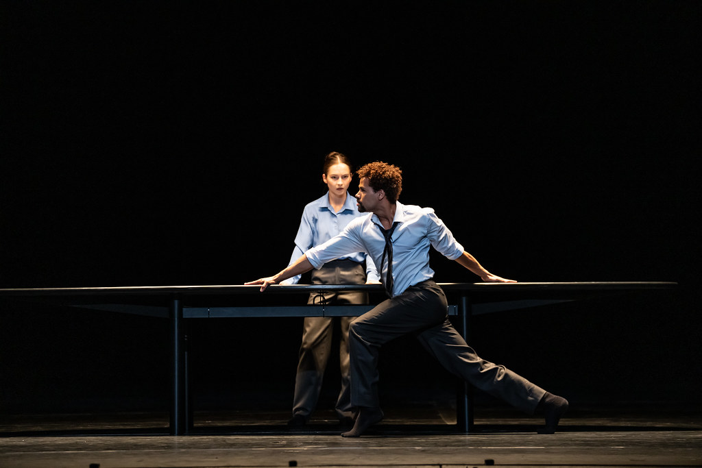 Ashley Dean and Joseph Sissens in The Statement, The Royal Ballet ©2021 ROH. Photograph by Bill Cooper