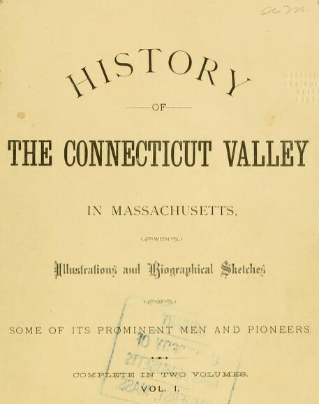 History of the Connecticut Valley, v1