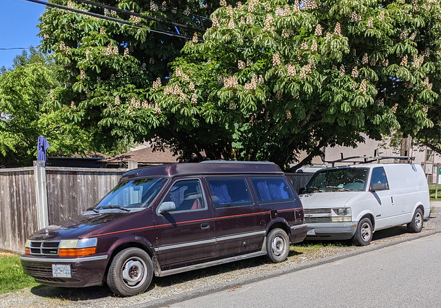 1992 Dodge and Chevrolet van