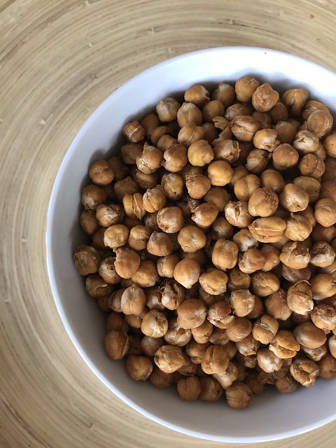 air fryer cooked chickpeas