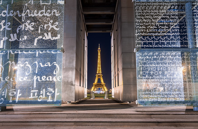 The Peace Wall, Eiffel Tower, Paris, France