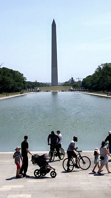 Washington Monument (Reflecting Pool) - Washington D.C - May 2021 - #dc #washingtonDC #DistrictofColumbia #walkwithlocals #creativeDC  #202 #DowntownDC
