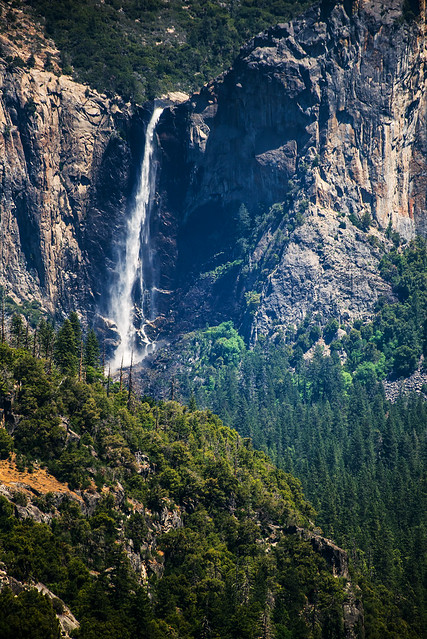 Bridalveil Fall from Big Oak Flat Rd. - Yosemite National Park