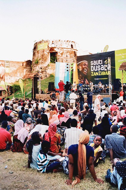 Sauti za Busara Festival in the old fort in Stone Town, Zanzibar