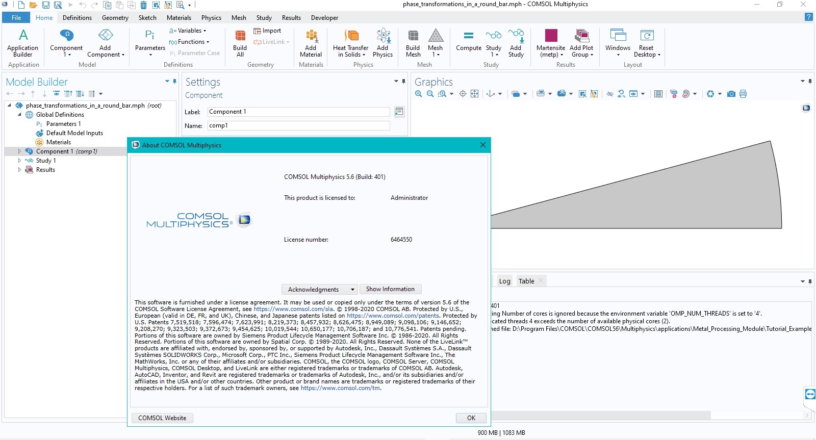 Working with Comsol Multiphysics 5.6.0.401 full