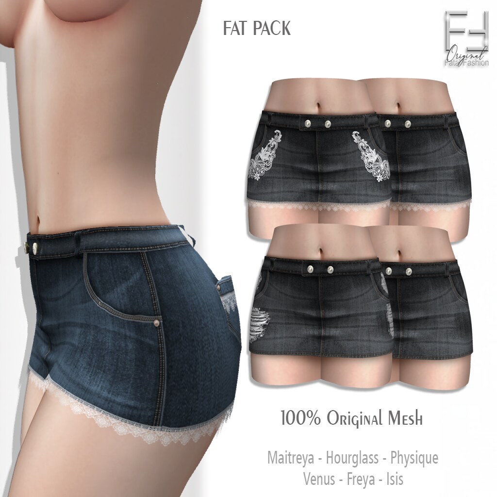 LGBT VALLEY WEEKEND -Fatal Fashion::Original – Mini Skirt Jeans Clarice L$50